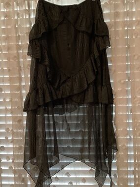 Women’s Medium Polka Dot Asymmetrical Hem Skirt